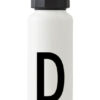 Botella isotérmica Arne Jacobsen - 500 ml - Letra D Cartas blancas de diseño Arne Jacobsen