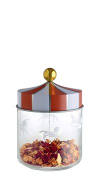 Circus hermetic jar - 75 cl White | Red | Gold | Transparent ALESSI Marcel Wanders 1