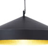 Suspension Lamp Beat Flat Ø 60 x H 20 cm Black | Brass Tom Dixon Tom Dixon