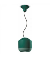 Lâmpada de suspensão Bellota C2540 Garrafa Verde Ferroluce 1