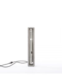 Alphacrete Table Lamp - Letter I White | Gray | Seletti BBMDS Cement