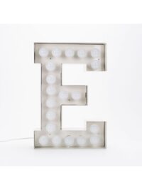 Lámpara de pie Vegaz - Letra E - H 60 cm Blanco Seletti Selab