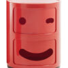 Smile Componibili storage unit N ° 3 / 2 drawers Red Kartell Anna Castelli Ferrieri | Fabio Novembre 1