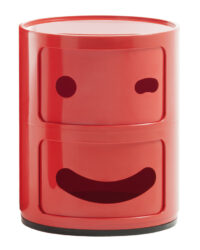 Smile Componibili storage unit N ° 3 / 2 drawers Red Kartell Anna Castelli Ferrieri | Fabio Novembre 1