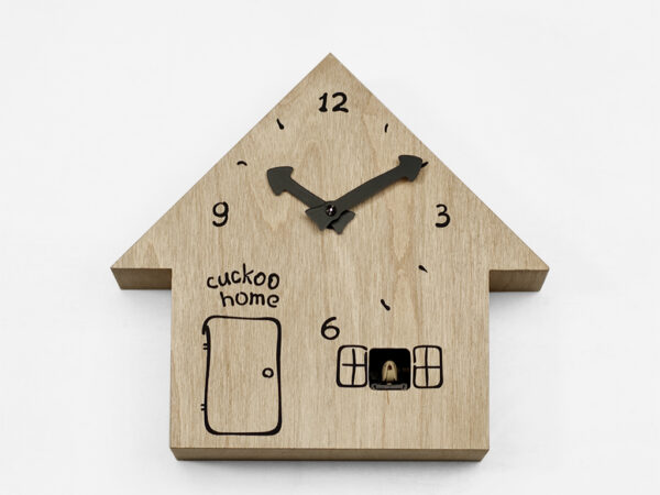 Reloj de pared para el hogar Cuco Proyectos de madera de abedul Ilya Titov 2