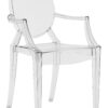 Louis Ghost Transparenter Kartell Philippe Starck 1 stapelbarer Sessel