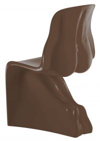 Her chair - brown lacquered version Casamania Fabio Novembre
