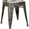 Столче Н - Н 45 см боја челик со транспарентен лак темно Tolix Ксавиер Pauchard 1