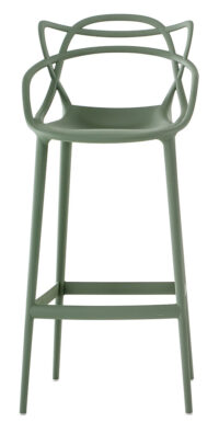 Masters high stool - H 75 cm Sage green Kartell Philippe Starck | Eugeni Quitllet 1