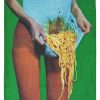 Toiletpaper dish cloth - Multicolored pasta | Seletti green Maurizio Cattelan | Pierpaolo Ferrari