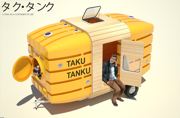 Taku TANKU Мобилни мала куќа-05 социјална Дизајн списание