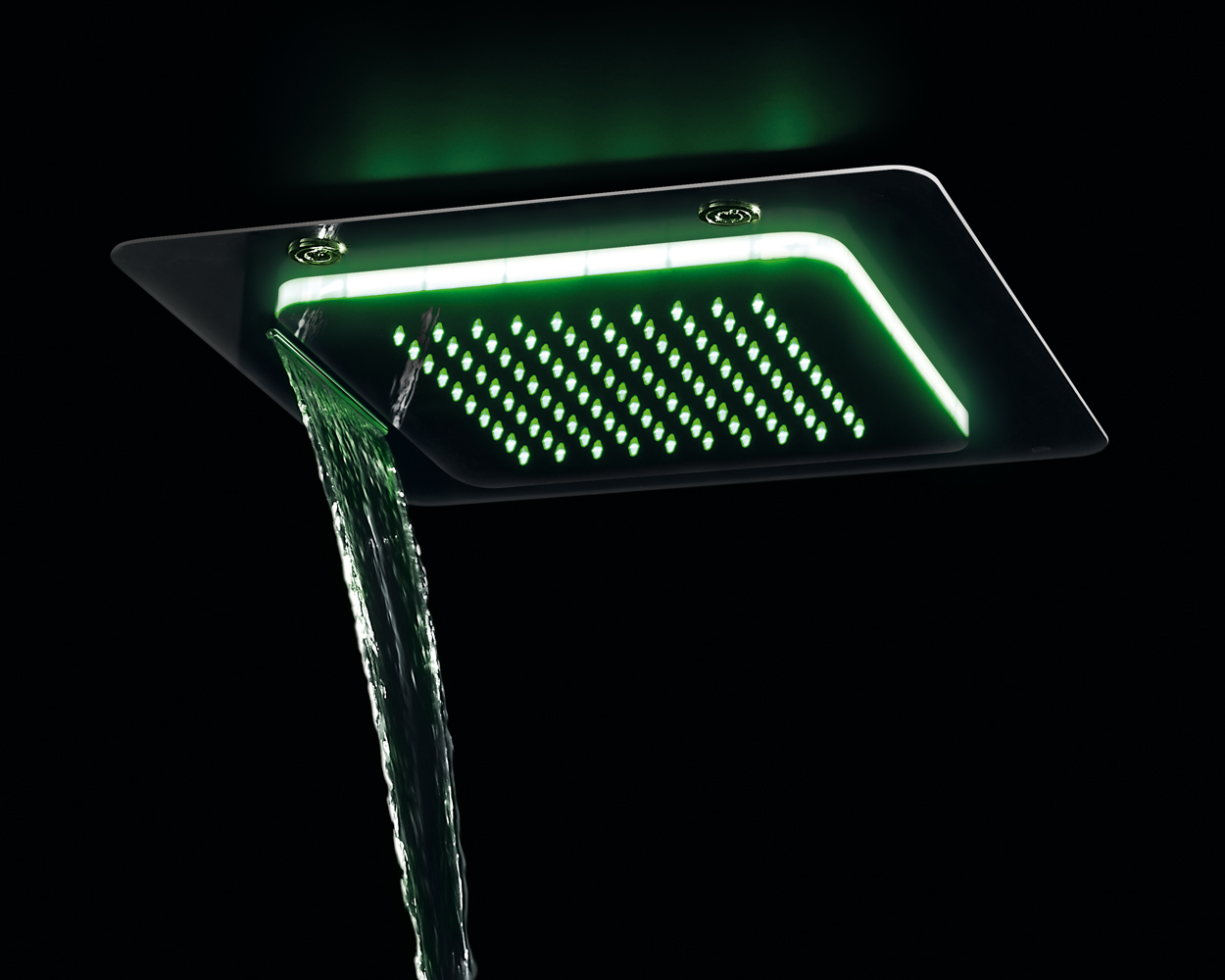 Multifunction showerhead shower Playone recessed ceiling, water jet "cascade"