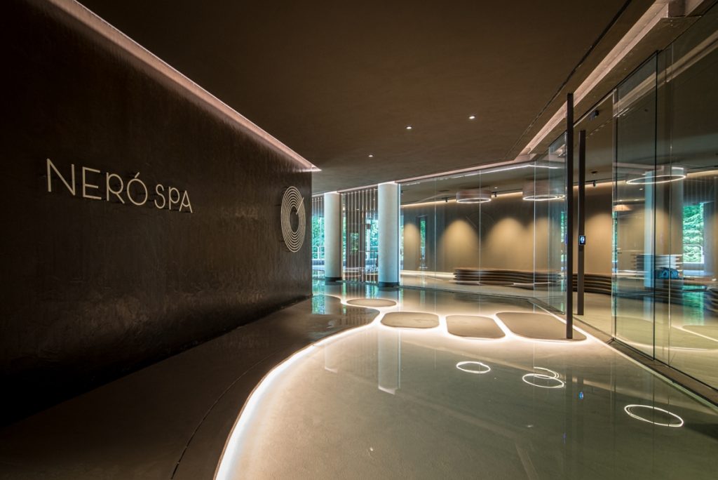 Neró Spa Studio Apostoli, der Eingang mit der Rezeption